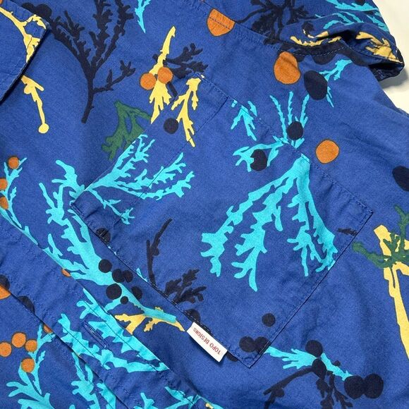 Topo Designs Men’s Small Tour Floral Custom Illustrated Print Button Down Shirt - Picture 11 of 11